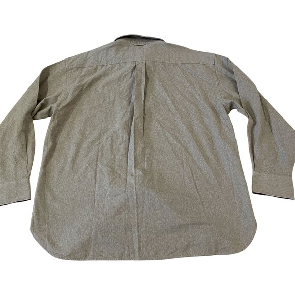 New Tommy Hilfiger Button Down Shirt Men's Size XXL 2 XL Brown Cotton Casual - Picture 6 of 6